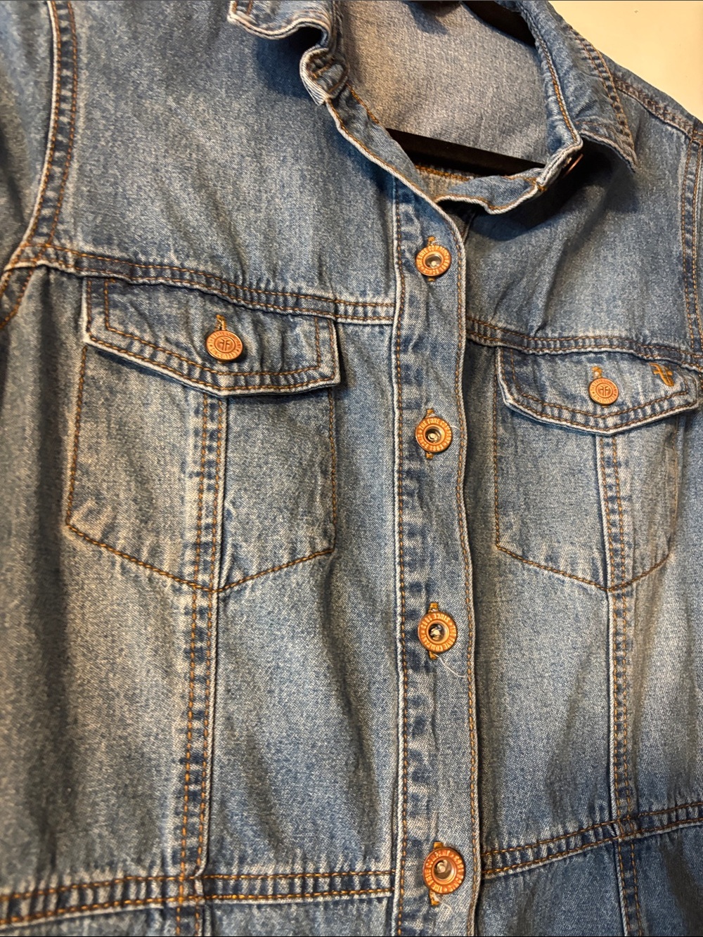 Frye Medium Blue Denim Long-Sleeve Shirt Dress - Picture 3 of 8